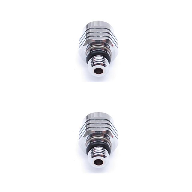 pitrice Scuba Diving Regulator Male 3/8-24 To Female 9/16-18 Adapter Rotatable Low Medium Fitting Plated Connector Swimming 2Set