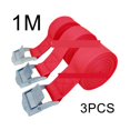 thumbnail image 2 of 3pcs 1 Meter Cargo Straps with Metal Buckle - Quick Release Lashing Tie-Down Belt for Car Roof Rack, Motorcycle, Bicycle, Tow Rope, 2 of 5