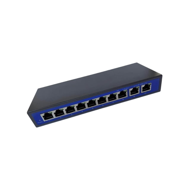 facefd 9 Port 10/100Mbps 8 POE Port & 2 Uplink Power Over Ethernet Switch Adapter