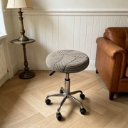 Usloyux Round Bar Stool Covers, Elastic Band Seat Covers for Kitchen Counter Stools, Stretchy Chair Pads for Dining Room Living Room Bar Area Home Decoration