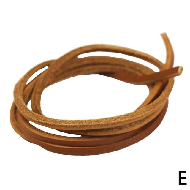 Lacets Minces en Cuir Brut pour Bottes Chaussures χ# V0M5