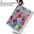 thumbnail image 4 of iPad Mini 7.9 Inch 5 Gen [ Mini 5th Generation 2019 ] A2133 A2124 A2126 MUXH2LL/A MUXF2LL/A MUXG2LL/A Trifold Printed Slim Adjustable Stand Feature Case with TPU Heat Dissipation Back - Diamond Grid, 4 of 6