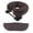 Brown, variant on 3 Pieces for Massage Table - Adjustable Alloy Headrest & Soft Foam Down Cushion & Armrest Pad with Leather Cover - Red