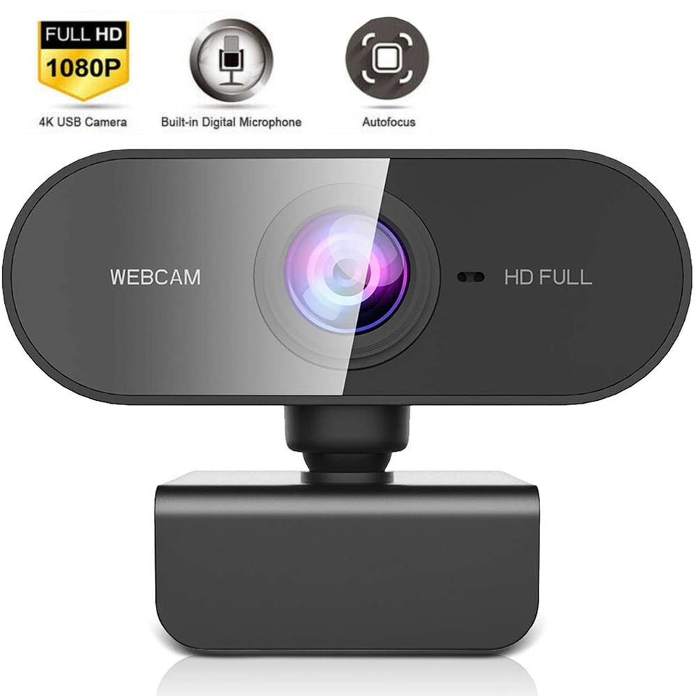 1080p Webcam with Stereo Microphone , FHD USB Web Camera, for Streaming Online Class, Compatible with Zoom/Skype/Facetime/Teams, PC Mac Laptop Desktop