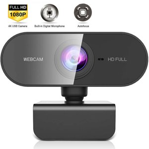 1080p Webcam avec micro stéréo, FHD USB Caméra Web, pour la classe de streaming en ligne, compatible avec Zoom/Skype/Facetime/Teams, PC Ordinateur portable Mac