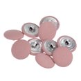 thumbnail image 1 of Unique Bargains 10pcs 32L Fabric Cloth Covered Button 20mm Round Metal Shank Sewing Buttons for Suits Dress Blouses, Deep Pink, 1 of 5