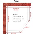 thumbnail image 4 of Adjustable White Corner Shower Curtain Rod with 12 Hooks, 31-41 Inch Diamond Shaped Shower Curtain Rod, 4 of 14