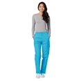 thumbnail image 4 of Adar Pantalon de Sarrau Cargo Fuselé Universel pour Femmes, Taille Élastique, Popeline Durable, Noir, 4 of 7