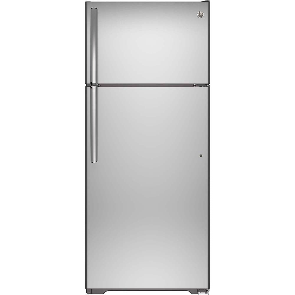 GE® Réfrigérateur à Congélateur Supérieur de 18 pi³ en Acier Inoxydable - GTS18FSLKSS