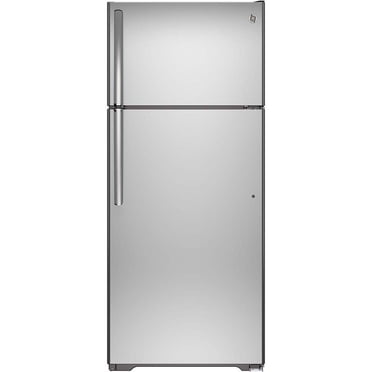 GE® 18 Cu. Ft. Top-Freezer Refrigerator Stainless Steel - GTS18FSLKSS