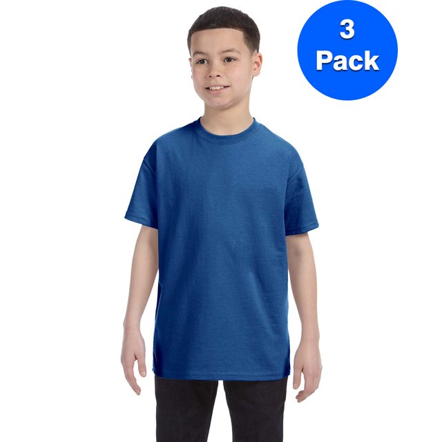 Hanes T-Shirt Jeunesse Authentic-T - 54500 (Lot de 3)