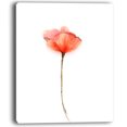 thumbnail image 2 of Watercolor Large Red Poppy Flower - Large Flower Canvas Wall Art, 2 of 3