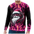 thumbnail image 2 of Ediodpoh T-Shirt de Sport à Col Rond de Noël pour Homme à Manches Courtes d'Hiver T-Shirt de Sport à Col Rond Chandail à Col Rond pour Homme Noir_003 TTG, 2 of 4