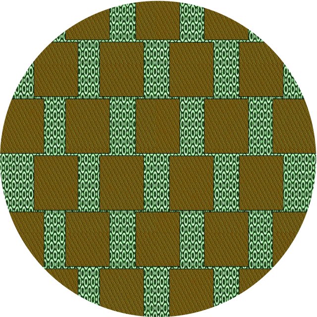 Ahgly Company Tapis de Zone Rond d'Intérieur Lavable à la Machine, Style Transitionnel, Vert Oignon Vert, 3 Pieds Rond