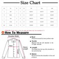 thumbnail image 3 of Chemises pour Femmes Femmes Décontracté Imprimé Noël Ample Manches Trois Quarts Col Rond Hauts Blouses en Liquidation, 3 of 5