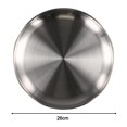 thumbnail image 2 of Stainless Steel Dinner Plates Lunch Plates Breakfast Plates 26cm, 2 of 9