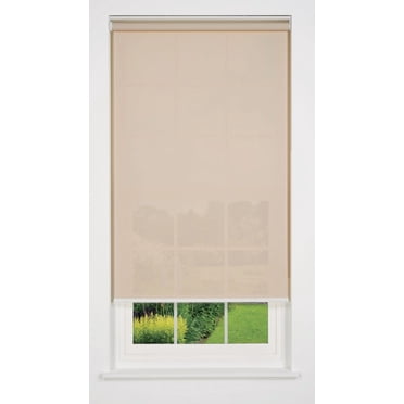 Linen Avenue Cordless Solar Screen Roller Shade - 5% Sand