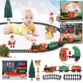 thumbnail image 1 of Train Set For Kids Electric Train Set For Kids Christmas Train Set For Under The Tree Children Train Toy Christmas Electric Rail Car Train Set With Music Light Kids Toy Gift, 1 of 9