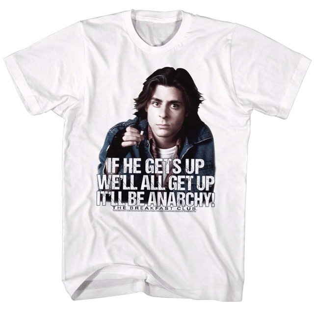 Breakfast Club Teen Comedy Movie Bender It'll Be Anarchy! Adult T-Shirt Tee