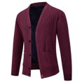 thumbnail image 3 of Cardigan Épais Texturé pour Homme, Veste en Tricot à Boutons, 3 of 5
