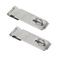 thumbnail image 1 of Miangastore 2Pcs 5 Inches Padlock Hasp Door Clasp Hasp Lock Latch Stainless Steel Lock for Fastening Gate Cabinet Door (Silver), 1 of 9