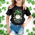thumbnail image 1 of WEAIXIMIUNG T-Shirt Imprimé à Manches Courtes pour Enfants de la Saint-Patrick, Chemise Décontractée 130, 1 of 4
