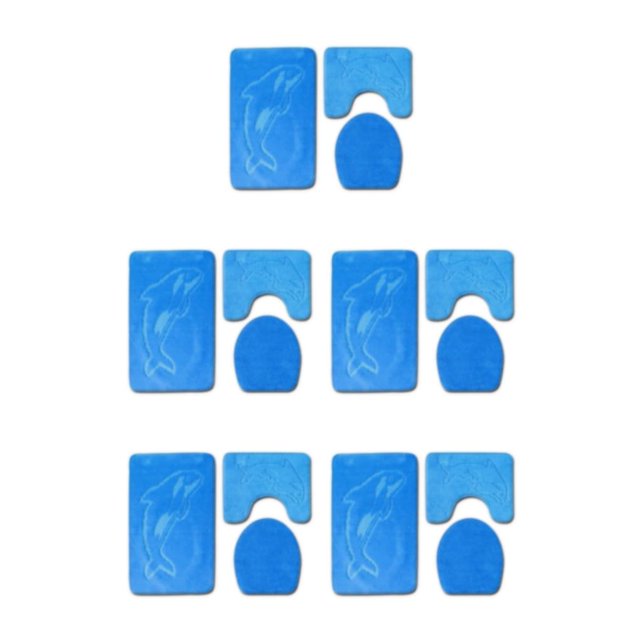 Transemion 3x Durable And Absorbent Bath Mat For Bathtub And Shower Designed To Last PJ210611-B006 5Set