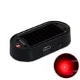 thumbnail image 1 of Car Solar-Powered Dummy Alarm Light | Red Blue LED Security Flicker | Solar USB Rechargeable Anti-Theft Simulator | Vehicle Safety Theft Deterrent Alarm System, 1 of 6