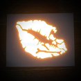 thumbnail image 2 of ORUYROP High Intensity Reflective Vinyl Death Kiss Skull Crossbones Lips Decal Bumper Sticker-Cars, Motorcycles, Helmets, Wind Screens, laptops (18 inches Wide, Orange), 2 of 6