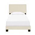 thumbnail image 2 of Twin Nail Trim One Box Bed in Linen Beige, 2 of 10