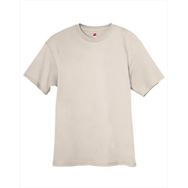 Hanes 5250 Tagless T-Shirt Size 6XL, Sand Grey