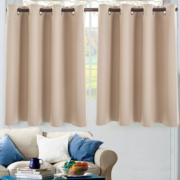 Meitianfacai Rideaux Occultants pour Chambre à Coucher, Rideaux de Fenêtre Isolés Thermiquement et Bloquant la Lumière pour Salon, 2 Panneaux de Draperie Cousus avec Embrasses