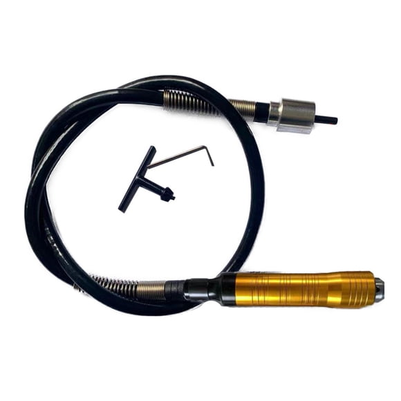 TFixol Universal Flexible Shaft Extension for Electric Drills and Grinders, 6.5mm Rubber Handle with Key, Ideal for Polishing, Engraving, and Cutting, 1m Length, Lightweight and Durable Metal
