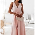 thumbnail image 5 of Ketyyh-chn99 Robes de Bal pour Femmes Robes de Soirée Formelles pour Mariage Élégantes Invitée de Mariage Soirée Robe Formelle Robes Sans Manches Rose,G, 5 of 5