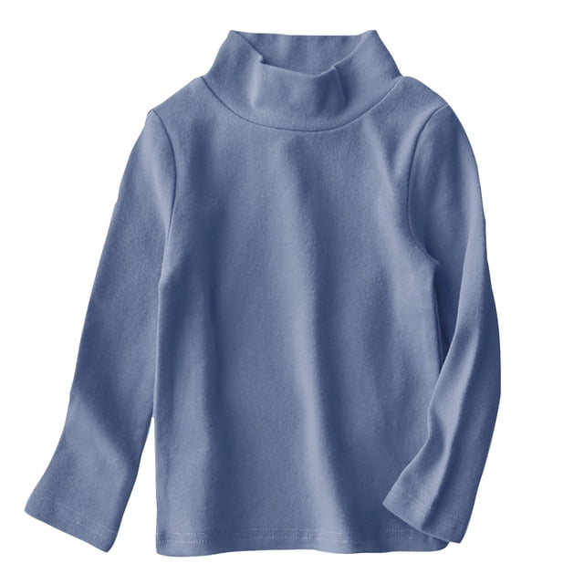 DPTALR Chemises pour Enfants Garçons Filles Couleur Unie Col Rond Manches Longues