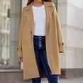 thumbnail image 1 of IMENGL Manteau d'Hiver à Manches Longues à Revers pour Femme, Jaune G, Taille M-3TG, 1 of 6