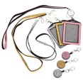 thumbnail image 1 of 3 Pcs Porte-Badge Porte-Cartes Porte-Badge Télescopique en Strass, 1 of 8