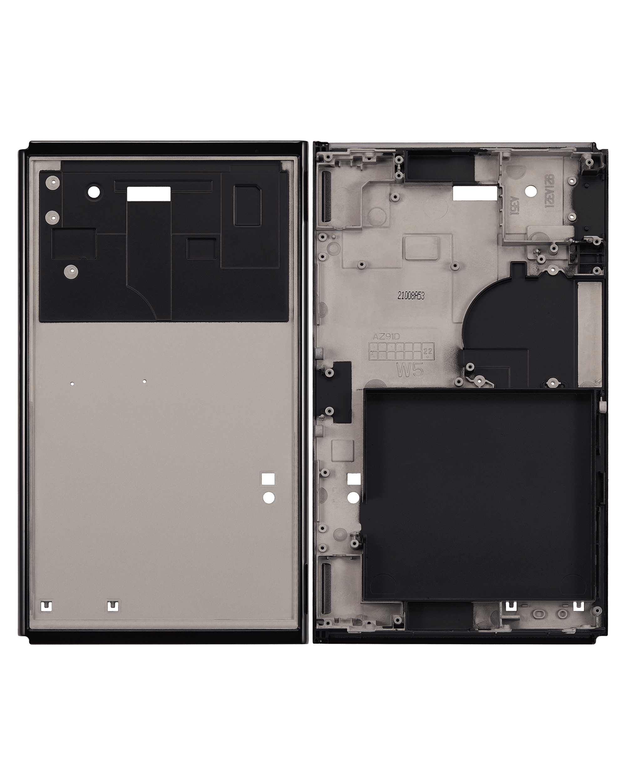 Replacement Mid-Frame Housing Compatible With Nintendo Switch OLED (Black)