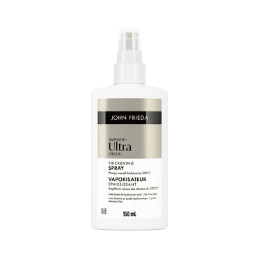 John Frieda Ultra Filler+ Thickening Spray for Fine & Thin hair, with Biotin and Hyaluronic Acid, Heat Protection, Plumping Spray