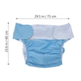 thumbnail image 2 of OULII Couvre-Couches pour Adultes, Lot de 2, Réutilisables et Lavables, Pantalons d'Incontinence, Bleu Ciel, Imperméables et Respirants, 2 of 7