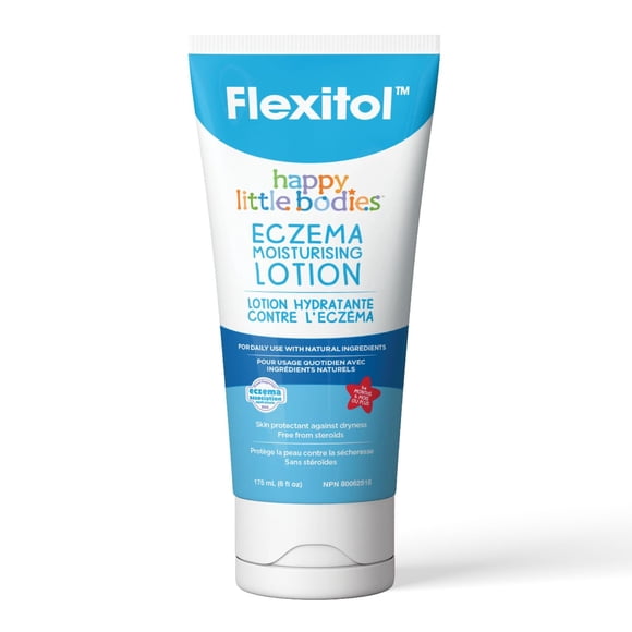 Lotion hydratante apaisante contre l'eczéma Happy Little Bodies de Flexitol, 6 fl oz