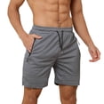 thumbnail image 2 of Plebaso Men's Athletic Shorts Casual Drawstring Quick Dry Running Shorts Lightweight with Zipper Pockets, 2 of 6