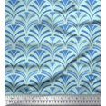 thumbnail image 1 of Soimoi Modal Satin Fabric Scales Geometric Print Sewing Fabric Yard 42 Inch Wide, 1 of 3