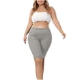 thumbnail image 3 of Women Plus Size Biker Shorts Gym Workout Running Yoga Athletic Shorts, 3 of 6