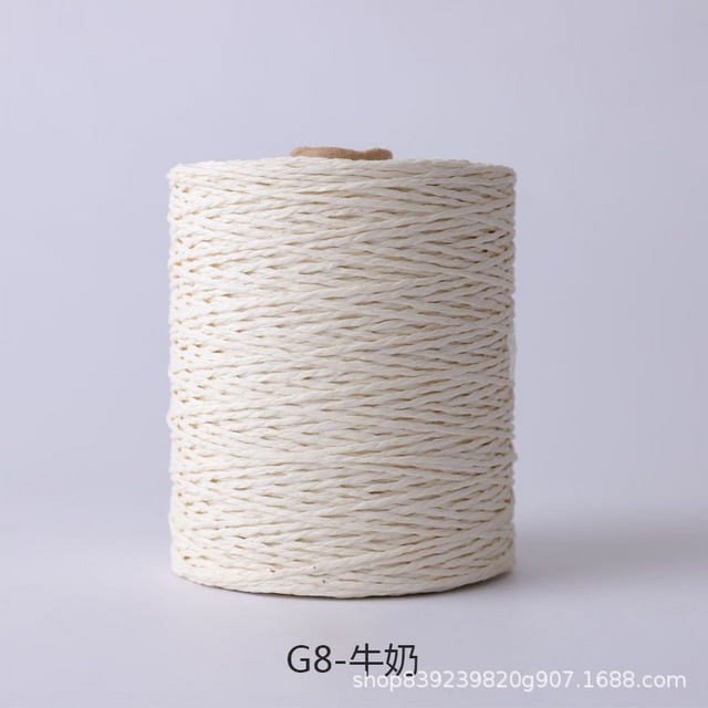 280 Meter Colorful Threads Natural Raffia Straw Yarn for Bag Handbag Cushion Basket Hat Knitting Material Crochet Yarn Handcraft