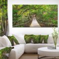 thumbnail image 1 of Bridge to Jungle Thailand - Landscape Photo Canvas Art Print, 1 of 3