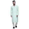 thumbnail image 1 of Atasi Solid Traditional Kurta For Men Chinese collar Long Shirt Ethnic Clothing, 1 of 7