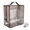thumbnail image 2 of Mini ITX Computer Case with Handle, Panoramic Transparent Arcylic PC Case, Hollow 360 Degree Open Hollow Airflow, DIY Desktop Computer Chassis for Gaming Workstation, 2 of 7