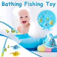 thumbnail image 2 of Baby Bathing Fishing Toy Clockwork Swimming Fishing Game Bath Toy Set Baby Gift, 2 of 8
