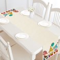 thumbnail image 4 of Home Party Holiday Table Decoration Easter Single Sided Durable Green Beiges Pink 30x 182cm Polyester Blue Tablecloth, 4 of 10